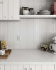 Πλακακια κουζινας - Πλακακια μπανιου - CHEVRON WALL WHITE  RIGHT 18.6X5.20 ΕΠΕΝΔΥΣΕΙΣ psaradellis.gr